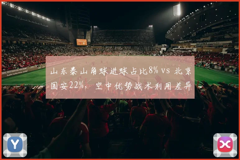 山东泰山角球进球占比8% vs 北京国安22%，空中优势战术利用差异